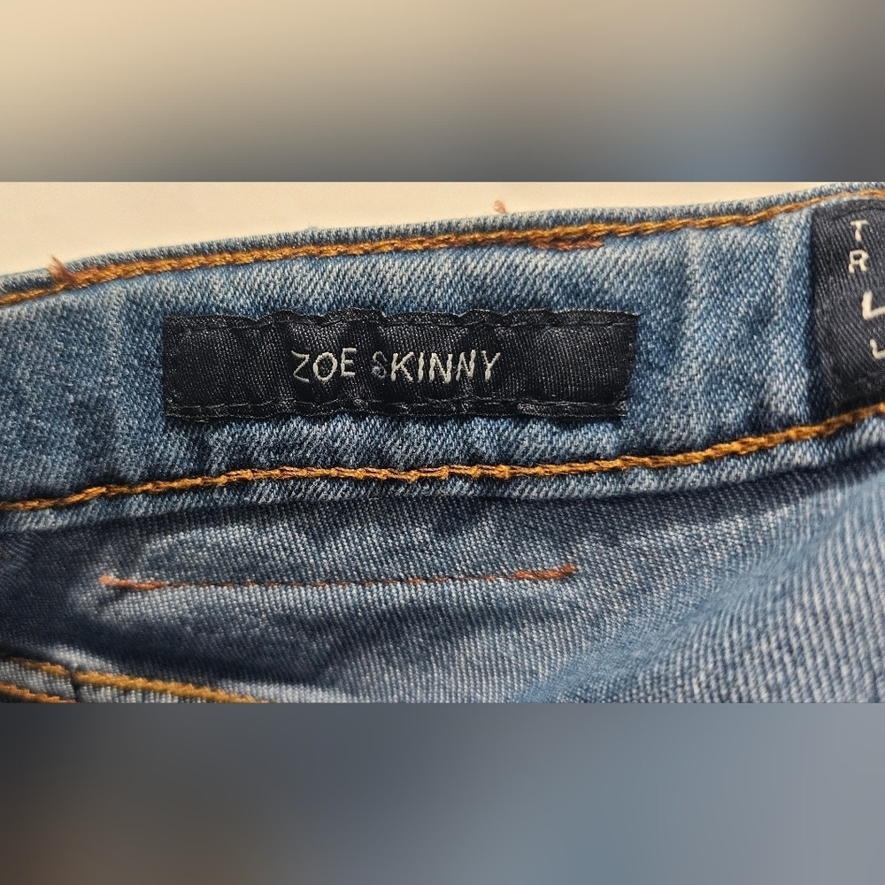 Lucky Brand Girls Zoe Skinny Medium Wash Denim Jean Adjustable Waist Size 12 - Picture 10 of 16